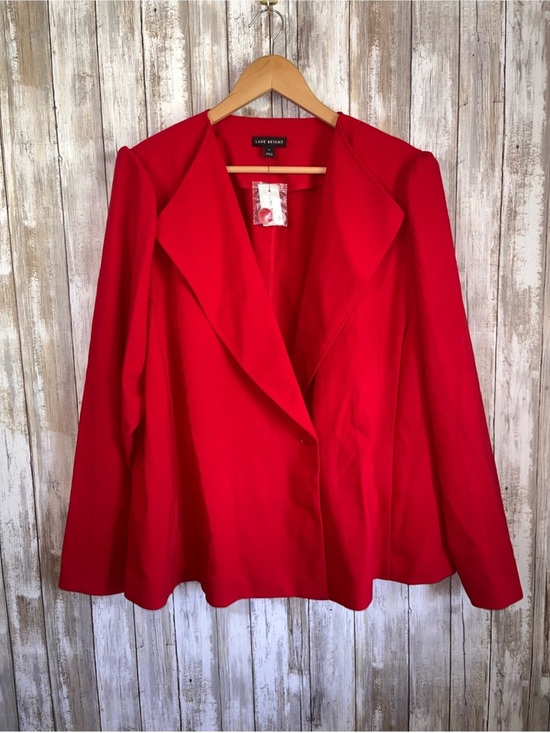 Lane Bryant Jackets & Blazers - Lane Bryant Red Blazer Jacket Plus Size 20 Stretch Career Office NWT